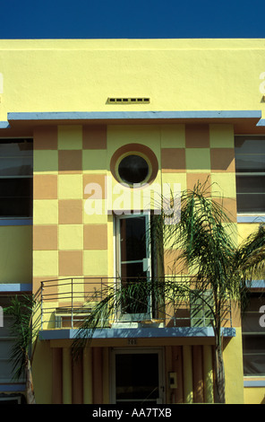 Appartamento Art Deco su Euclid Avenue, South Beach, Miami, Stati Uniti Foto Stock