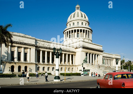Capitolio, o Capitol nazionale edificio fu la sede del governo di Cuba fino a dopo la Rivoluzione Cubana 1959, Havana Foto Stock