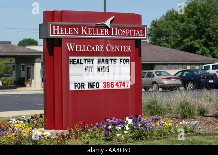 Alabama Colbert County, Tuscumbia, Helen Keller ospedale, assistenza sanitaria, visitatori viaggio viaggio turismo turistico punto di riferimento cultura culturale, Foto Stock