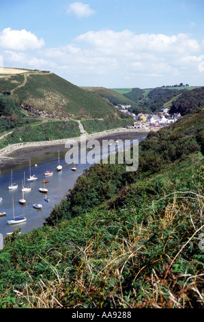 Pembrokeshire costiere parco nazionale Solva estuario del Galles Foto Stock