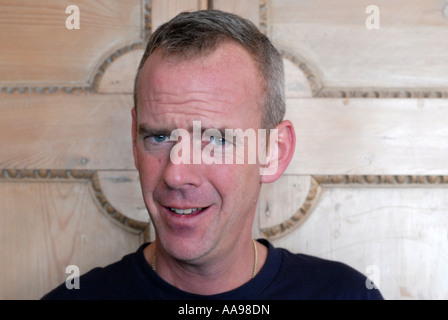 Norman Cook alias Fatboy Slim fotografata a casa in Hove Foto Stock