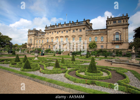 Harewood House, terrazza giardino, Leeds, Yorkshire, Regno Unito ,l'Europa Foto Stock