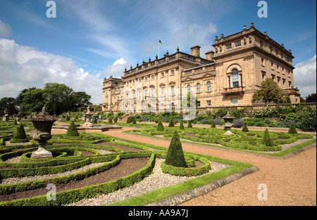 Harewood House, terrazza giardino, Leeds, Yorkshire, Regno Unito ,l'Europa Foto Stock