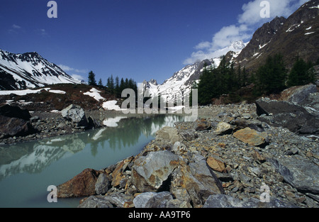 Lago alpino Foto Stock