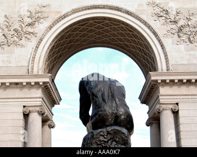 Il pensatore, Auguste René Rodin, colata a San Francisco la Legione di Onore Museum Foto Stock