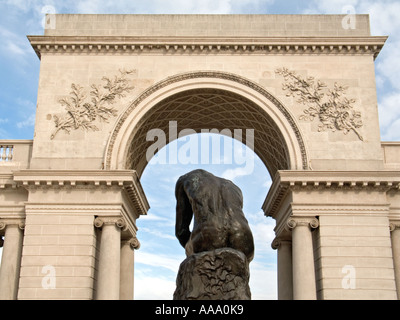 Il pensatore, Auguste René Rodin, colata a San Francisco la Legione di Onore Museum Foto Stock