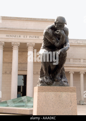 Il pensatore, Auguste René Rodin, colata a San Francisco la Legione di Onore Museum Foto Stock