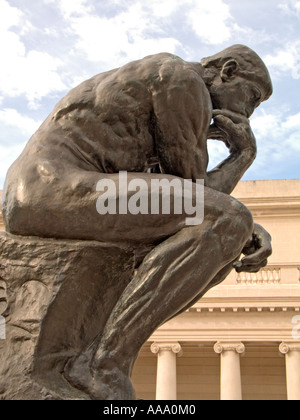 Il pensatore, Auguste René Rodin, colata a San Francisco la Legione di Onore Museum Foto Stock