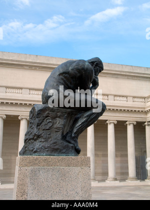 Il pensatore, Auguste René Rodin, colata a San Francisco la Legione di Onore Museum Foto Stock