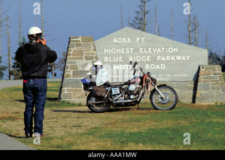 Elk218 1598 North Carolina Blue Ridge Parkway Richland balsamo del punto più alto Foto Stock