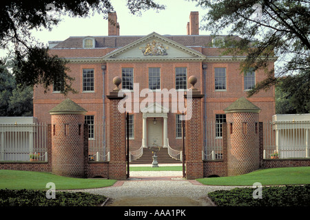 Elk218 2866 North Carolina New Bern Tryon Palace 1770 Royal Governors House North Carolina prima state capitol Foto Stock