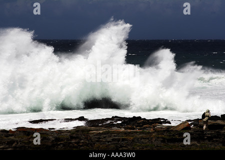 Onde, Sudafrica tempeste river Foto Stock