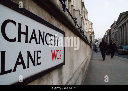 Chancery Lane segno Londra Foto Stock