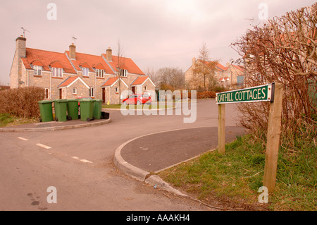 Nuove case IN PILTON vicino a Glastonbury SOMERSET REGNO UNITO Foto Stock