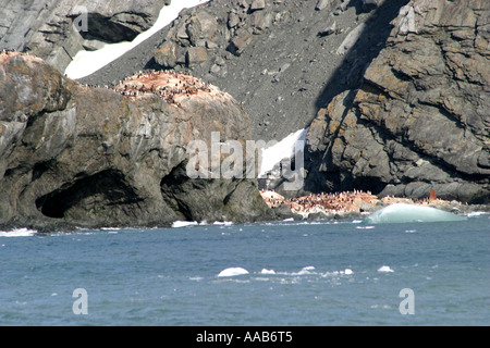 Storica Isola di elefante, Antartide è il sito di Sir Ernest Shackleton eroico salvataggio di 22 dei suoi uomini Foto Stock