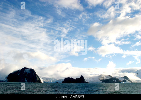 Storica Isola di elefante, Antartide è il sito di Sir Ernest Shackleton eroico salvataggio di 22 dei suoi uomini Foto Stock