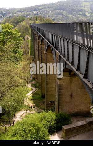 Regno Unito Galles Clwyd Shropshire Union Canal Llangollen ramo Acquedotto Pontcysyllte Foto Stock