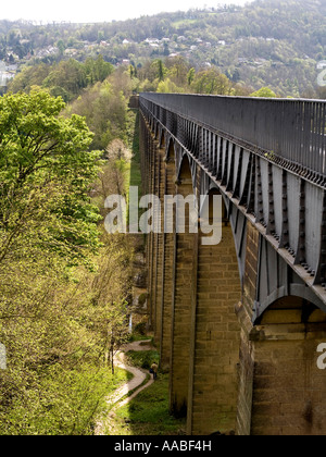 Regno Unito Galles Clwyd Shropshire Union Canal Llangollen ramo Acquedotto Pontcysyllte Foto Stock