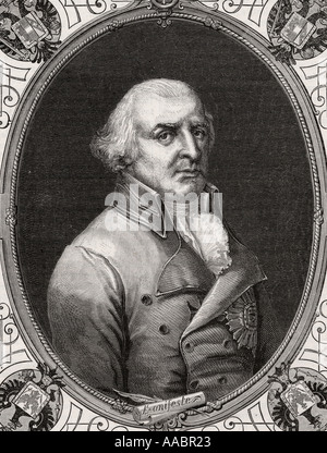 Il duca di Brunswick, Luneberg Karl Wilhelm Ferdinand, 1735 - 1806. Militare tedesco generale. Foto Stock