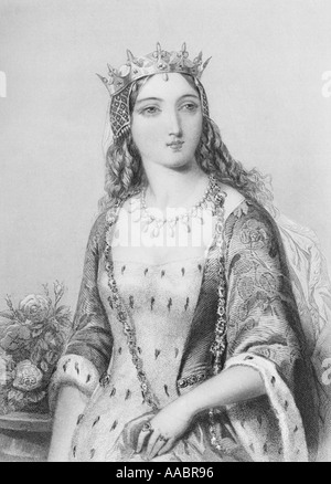 Margherita di Anjou, 1429 - 1482. Regina consorte del re Enrico VI di Inghilterra. Foto Stock