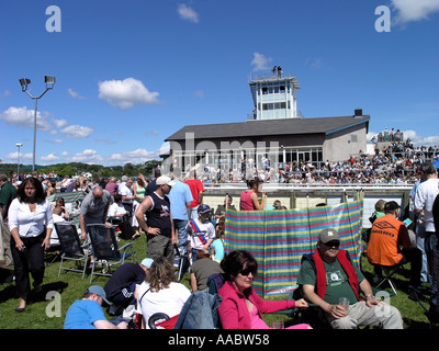 Una giornata di gare a Cartmel Foto Stock