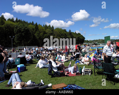 Una giornata di gare a Cartmel Foto Stock