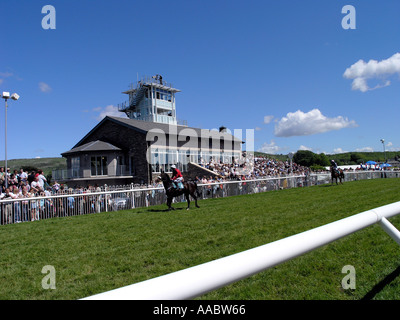 Il giorno della gara a Cartmel Foto Stock