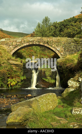 Packhorse Bridge a tre Shires Head Foto Stock