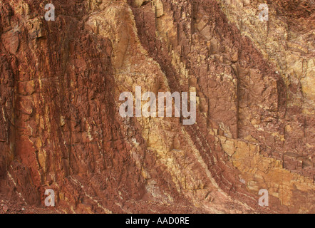 Ochre Pits in West MacDonnell National Park vicino a Alice Springs nel Territorio del Nord Australia Foto Stock