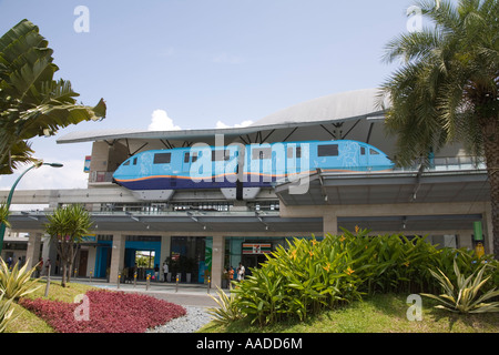 SINGAPORE ASIA può essere uno dei treni monorotaia in stazione Beach sull'Isola di Sentosa Foto Stock