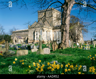 St Oswald chiesa Parrocchiale, Filey, North Yorkshire, Inghilterra, Regno Unito. Foto Stock
