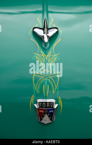 Woodies nella California del Sud, classic in pannelli di legno di grandi station wagon associate con il surf cultura degli anni cinquanta Foto Stock