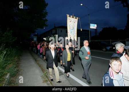 Festa della Madonna Trinita Sala Consillina Italia - Cattolica celebrazione religiosa Foto Stock