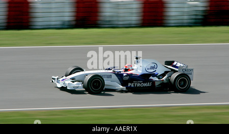 Robert Kubica la guida per la BMW-Sauber al 2007 Formula Uno Gran Premio di Spagna al Montmelò di Barcellona, Spagna Foto Stock