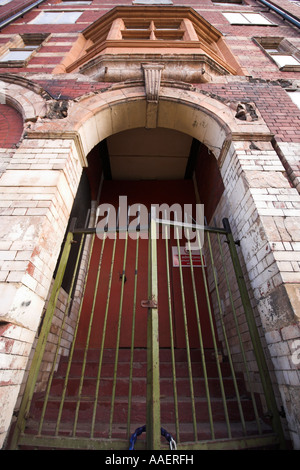 Bloccati i cancelli, Jactin House, Murray Street, Ancoats, Manchester, Regno Unito Foto Stock