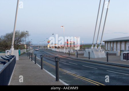 Nuovo lago marino Bridge Southport Merseyside Regno Unito Foto Stock