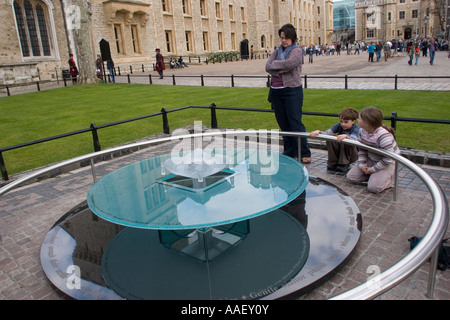 Torre Verde, sito di esecuzione presso la Torre di Londra GB UK Foto Stock