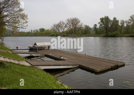 Quay Bootsanleger Hakortsee ruhr Foto Stock