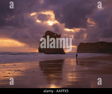 Tourist su Gibson Spiaggia Parco Nazionale di Port Campbell Victoria Australia Foto Stock