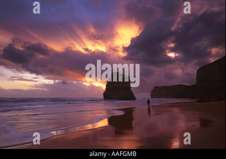 Tourist su Gibson Spiaggia Parco Nazionale di Port Campbell Victoria Australia Foto Stock