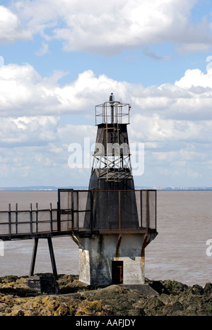 Il punto di batteria, Portishead, Somerset, Inghilterra, Regno Unito Foto Stock