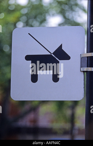 Signfor animali domestici cani Foto Stock