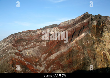 Vista dal vertice di Gunung Agung, Bali, Indonesia Foto Stock
