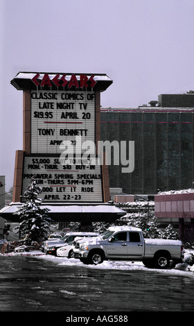 Cesari Hotel segno Lake Tahoe Nevada USA Foto Stock