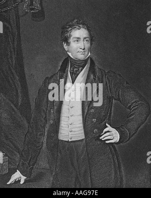 Sir Robert Peel, 1788 - 1850. Statista Foto Stock