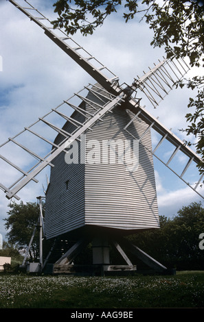 PostMill grande Chishill Cambridgeshire Foto Stock