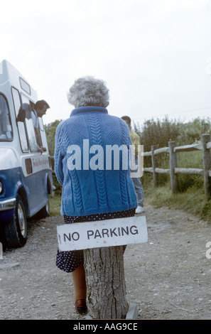 Nessun parcheggio Cheeky Foto Stock