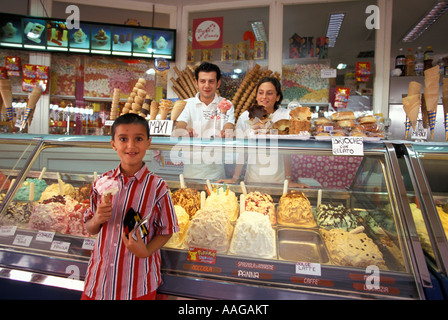 Gelateria Gelateria Sirmione Lago di Garda Lombardia Italia Foto Stock