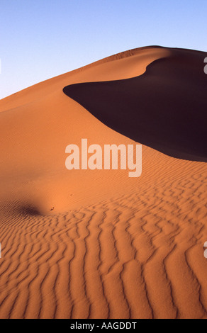 Dune del deserto - Erg Chebbi, Merzouga, Marocco Foto Stock