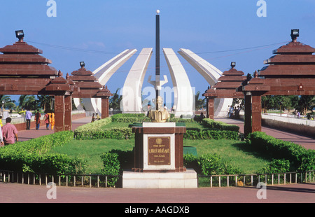 Ramachandran monumento Marina Beach Chennai Tamil Nadu India Foto Stock